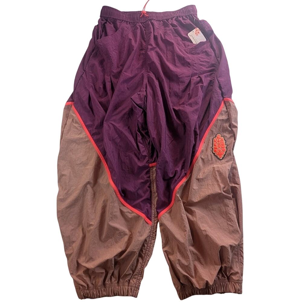 Free People FP Movement Freeflow Pants Womens Size Small Deep Mulberry Mauve NWT